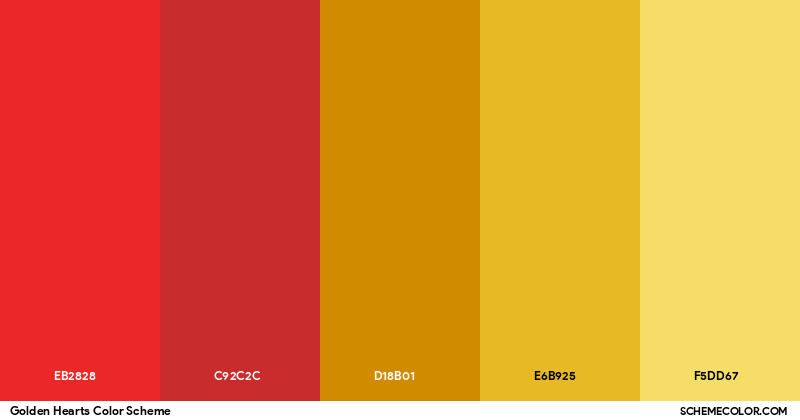 Golden Hearts color scheme