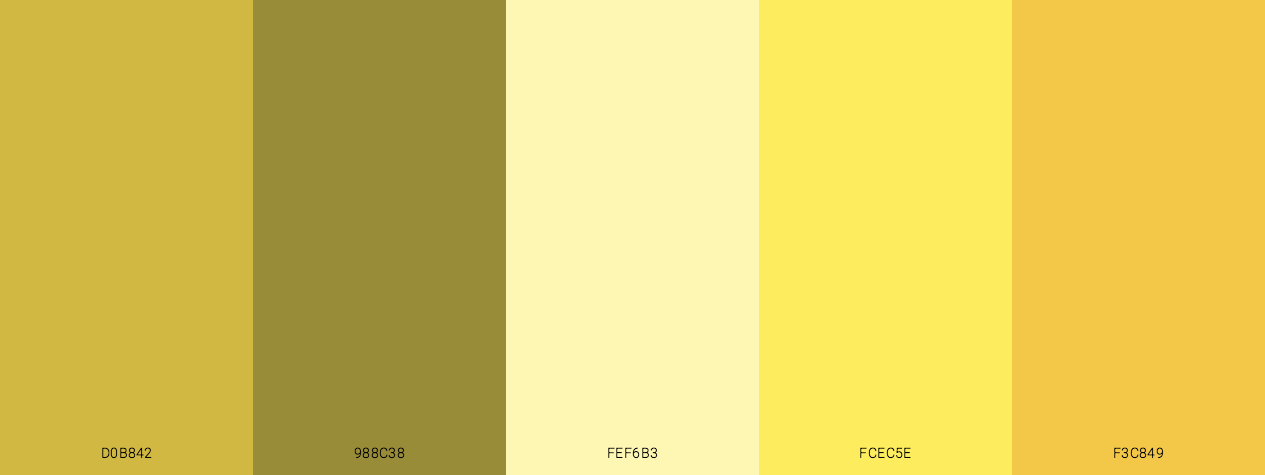 Golden Maize color scheme palette