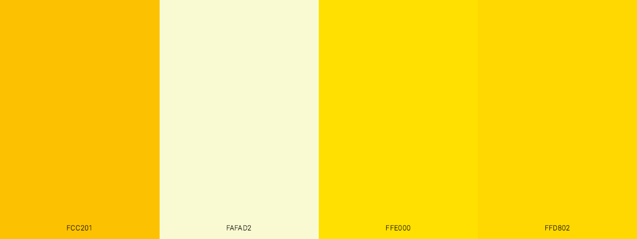 Golden Yellow color scheme palette