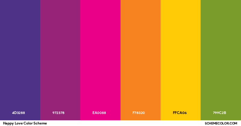 Happy Love color scheme