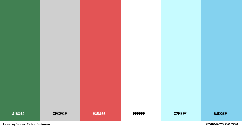 Holiday Snow - color scheme
