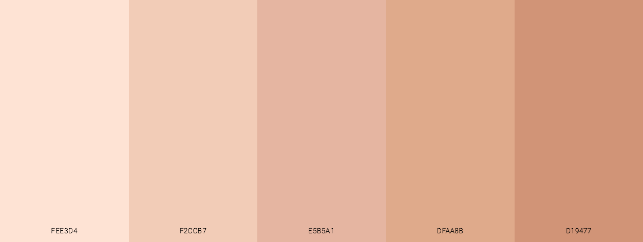 Human skin colors