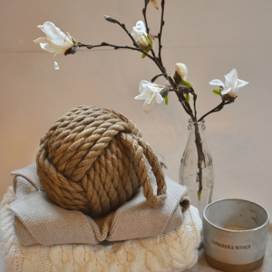 Jute Rope with Flowers