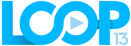 Loop 13 logo blue color
