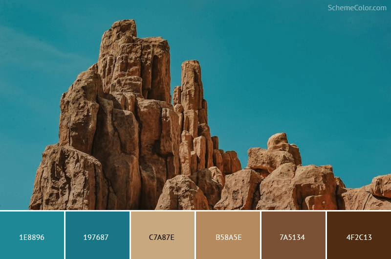 Love On The Rocks - Image colors scheme