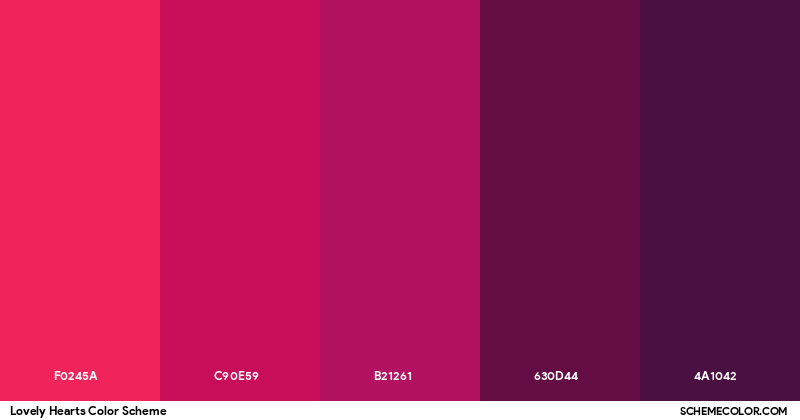 Lovely Hearts color scheme