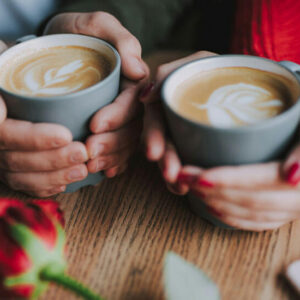 Loving Couple with Coffee - Image