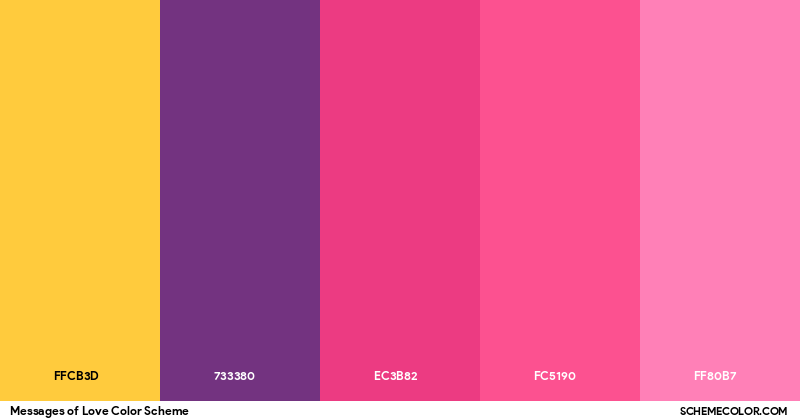 Messages of Love color scheme