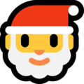 Microsoft Santa Claus Emoji