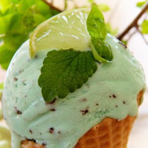 Mint Ice cream In Cone