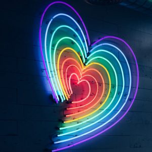 Neon Multicolored Heart
