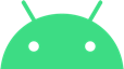 New Android OS logo with the new green color