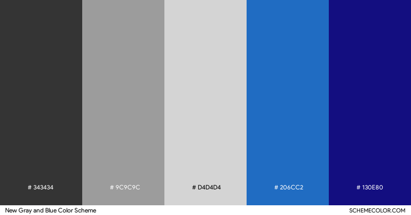 New Gray and Blue color scheme