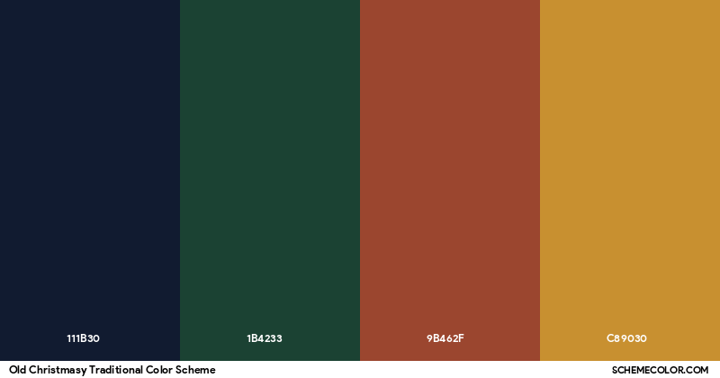 Old Christmasy Traditional - color palette