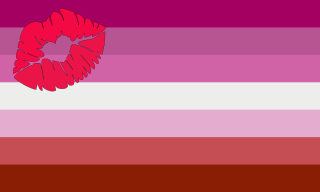 Old Lesbian Flag (Lipstick)