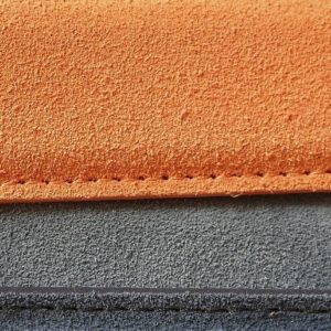 Orange Grey Leather Belts