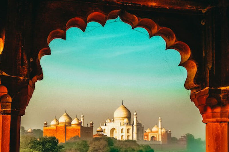 Outer view of Taj Mahal