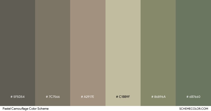Pastel Camouflage color scheme