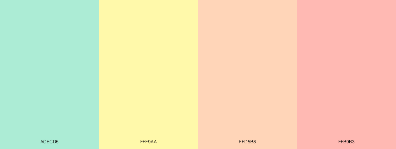 Pastels Turn Me On - color scheme - color palette
