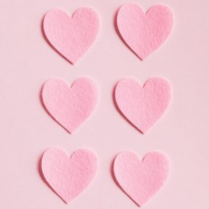 Pink Paper Hearts