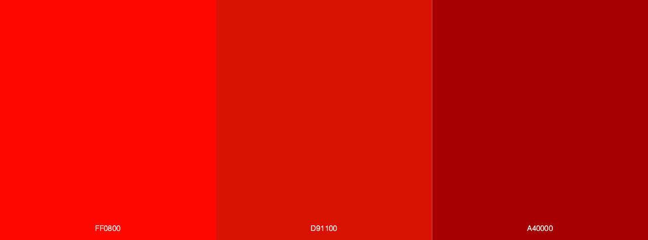 Product Red color palette