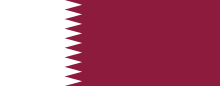 Qatar country flag and color code