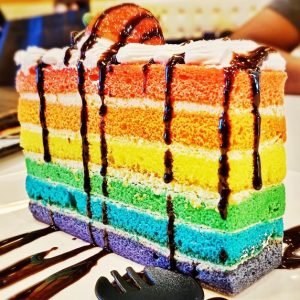 Rainbow Layered Cake