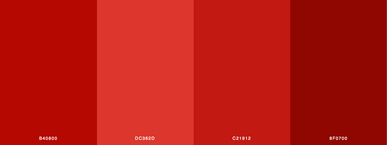 Red Color Of Valentine Color Palette