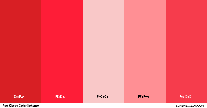Red Kisses color scheme