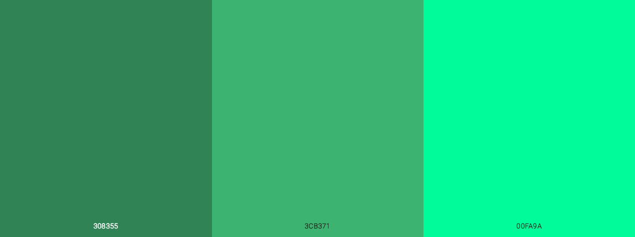 Satisfied Green Ocean Monochromatic Color Scheme