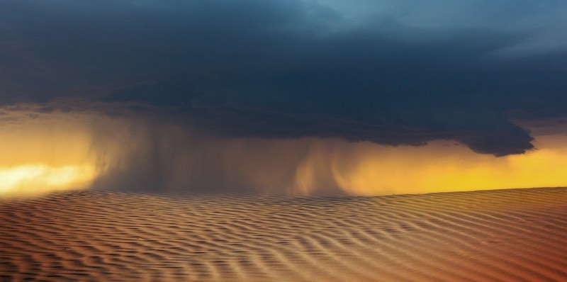 Storm in the desert
