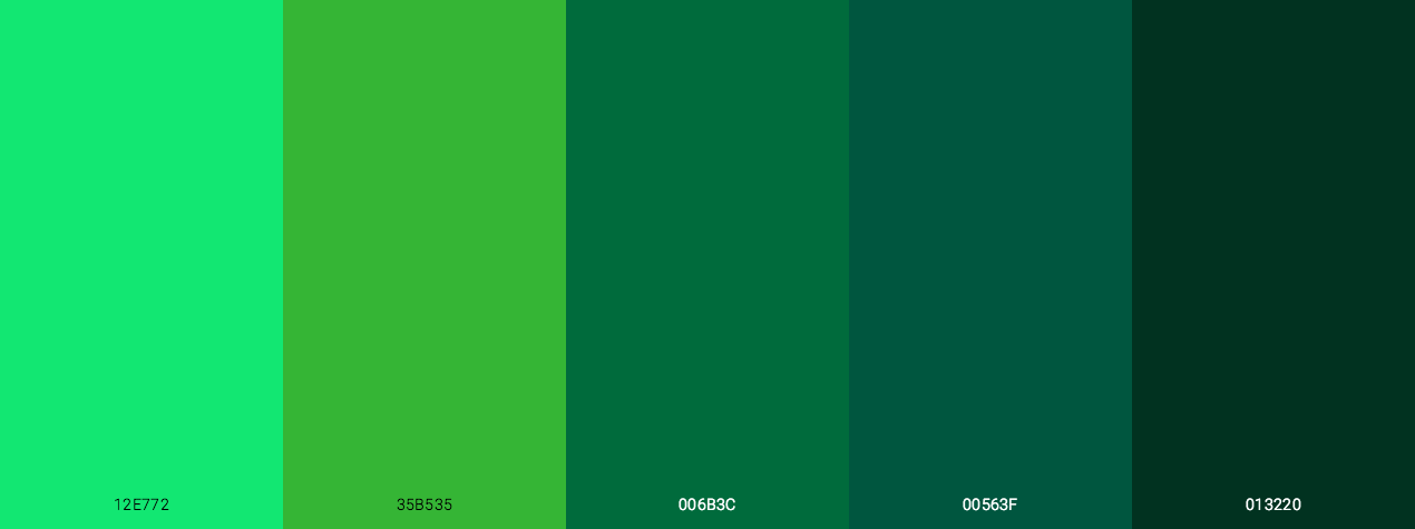 Time Stone Green Monochromatic Color Scheme