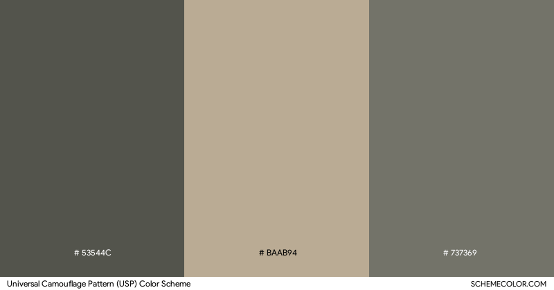 Universal Camouflage Pattern (USP) color scheme