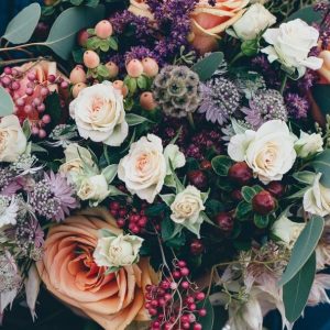 Large bouquet of flowers for a wedding