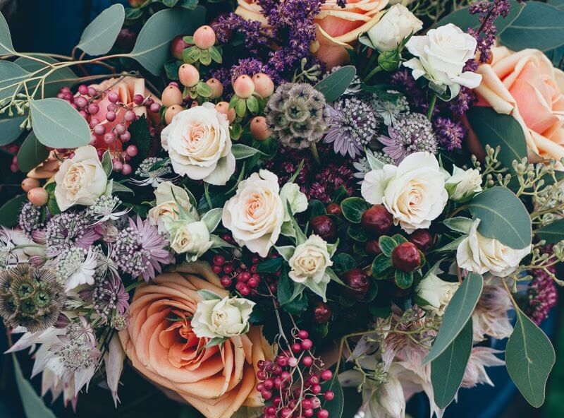 Large bouquet of flowers for a wedding
