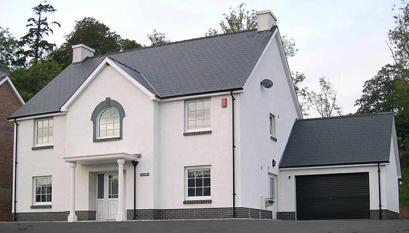 White and Gray Residential Home
