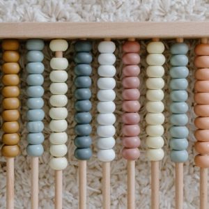 Abacus with wooden beads